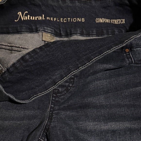 Natural Reflections Dark Blue Jean Shorts - Picture 2 of 5